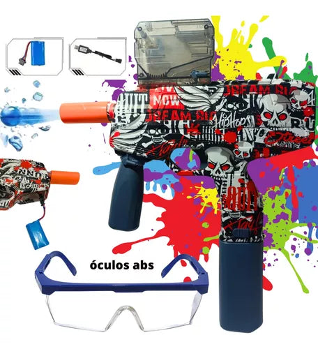 Arma Automática Do Brinquedo Do Blaster Da Bola Do Gel, Grân (1000 bolinhas)